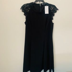 Sunnow women’s black dress large lace sleeve